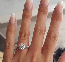 Load image into Gallery viewer, Hot Sale Rings For Women AAA White Zircon Cubic elegant rings Female Wedding jewerly New Trendy Crystal ring 6/7/8/9/10 Size