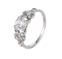 Load image into Gallery viewer, Hot Sale Rings For Women AAA White Zircon Cubic elegant rings Female Wedding jewerly New Trendy Crystal ring 6/7/8/9/10 Size