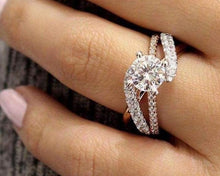 Load image into Gallery viewer, Hot Sale Rings For Women AAA White Zircon Cubic elegant rings Female Wedding jewerly New Trendy Crystal ring 6/7/8/9/10 Size