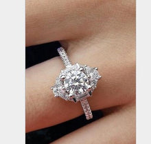 Load image into Gallery viewer, Hot Sale Rings For Women AAA White Zircon Cubic elegant rings Female Wedding jewerly New Trendy Crystal ring 6/7/8/9/10 Size