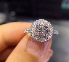 Load image into Gallery viewer, Hot Sale Rings For Women AAA White Zircon Cubic elegant rings Female Wedding jewerly New Trendy Crystal ring 6/7/8/9/10 Size