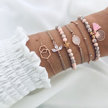 Load image into Gallery viewer, Yobest 6 Pcs/Set Bohemian Tassel Beads Charm Bracelets Set For Women Girls Fashion Pineapple Heart Geometric Bracelet Jewelry