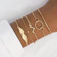 Load image into Gallery viewer, Yobest 6 Pcs/Set Bohemian Tassel Beads Charm Bracelets Set For Women Girls Fashion Pineapple Heart Geometric Bracelet Jewelry