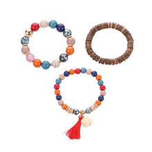 Load image into Gallery viewer, Yobest 6 Pcs/Set Bohemian Tassel Beads Charm Bracelets Set For Women Girls Fashion Pineapple Heart Geometric Bracelet Jewelry