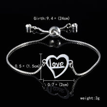 Load image into Gallery viewer, Silver Color Family Charm Bracelets Father Mother Girl Boy Rose Flowr Mom Pendant Bracelet Fashion Jewelry Mother's Day Gift