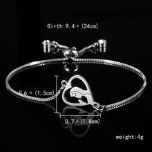 Load image into Gallery viewer, Silver Color Family Charm Bracelets Father Mother Girl Boy Rose Flowr Mom Pendant Bracelet Fashion Jewelry Mother's Day Gift