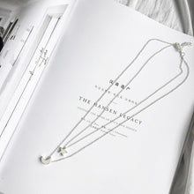 Load image into Gallery viewer, Wholesale Necklace Punk 2018 New Fashion Necklace Gold/silver Simple Double Moon Star Short Necklace Sale Acero Inoxidable Mujer