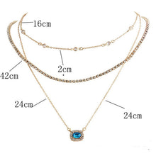 Load image into Gallery viewer, Wholesale Necklace Punk 2018 New Fashion Necklace Gold/silver Simple Double Moon Star Short Necklace Sale Acero Inoxidable Mujer
