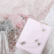 Load image into Gallery viewer, Wholesale Necklace Punk 2018 New Fashion Necklace Gold/silver Simple Double Moon Star Short Necklace Sale Acero Inoxidable Mujer