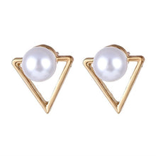 Load image into Gallery viewer, FNIO Big Simulated Pearl Earrings 2019 For Women Lover Geometric Gold Round Heart Drop Dangle Earring Korean Statement Jewelry
