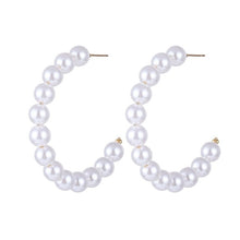 Load image into Gallery viewer, FNIO Big Simulated Pearl Earrings 2019 For Women Lover Geometric Gold Round Heart Drop Dangle Earring Korean Statement Jewelry