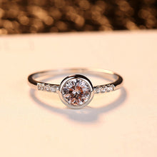 Load image into Gallery viewer, Rose Gold Zircon Ring Woman Magical Beautiful Accessories Engagement Ball Accessories Cubic Zirconia Jewelry Classic Fashion