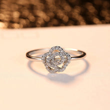 Load image into Gallery viewer, Rose Gold Zircon Ring Woman Magical Beautiful Accessories Engagement Ball Accessories Cubic Zirconia Jewelry Classic Fashion