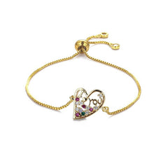 Load image into Gallery viewer, Women's cz rainbow bracelets bangles devil's eye bracelet zircons colorful rainbow bracelet femme jewelry accessories gift