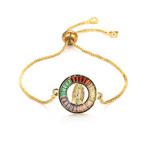 Load image into Gallery viewer, Women's cz rainbow bracelets bangles devil's eye bracelet zircons colorful rainbow bracelet femme jewelry accessories gift