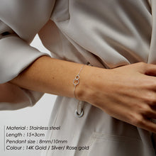 Load image into Gallery viewer, Laramoi Personality Women Bracelet Long Strip Metal Charm Female Bracelet Stainless Steel Gold/Silver Color Jewelry Gifts