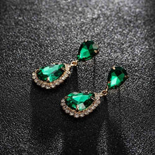 Load image into Gallery viewer, YFJEWE Bride Earrings Cosmetic Geo ZhaoHao Popular Rhinestone Crystal Drop Earring For Wedding Dress Fashion Baldpates  #E043