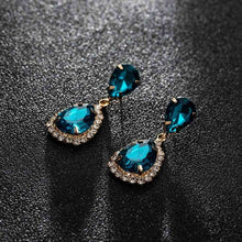 Load image into Gallery viewer, YFJEWE Bride Earrings Cosmetic Geo ZhaoHao Popular Rhinestone Crystal Drop Earring For Wedding Dress Fashion Baldpates  #E043