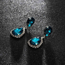 Load image into Gallery viewer, YFJEWE Bride Earrings Cosmetic Geo ZhaoHao Popular Rhinestone Crystal Drop Earring For Wedding Dress Fashion Baldpates  #E043