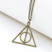 Load image into Gallery viewer, Hallows Pendant Toys Necklace Retro Triangle Round Sweater Chain Necklace Action Toy Figures