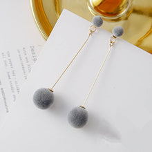 Load image into Gallery viewer, Korean Fashion Long Slope Geometric asymmetry Rhinestone circle earrings new Acrylic earring for women Gift Party Wedding