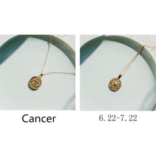 Load image into Gallery viewer, 1 PCS Zodiac Sign Necklace 12 Constellation Necklaces Celestial Keepsake Jewelry Virgo Taurus Leo Gemini Bijoux Femme Fashion