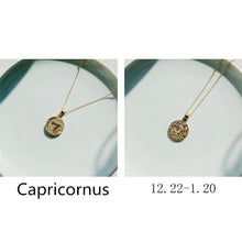 Load image into Gallery viewer, 1 PCS Zodiac Sign Necklace 12 Constellation Necklaces Celestial Keepsake Jewelry Virgo Taurus Leo Gemini Bijoux Femme Fashion
