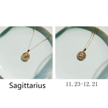 Load image into Gallery viewer, 1 PCS Zodiac Sign Necklace 12 Constellation Necklaces Celestial Keepsake Jewelry Virgo Taurus Leo Gemini Bijoux Femme Fashion