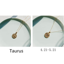 Load image into Gallery viewer, 1 PCS Zodiac Sign Necklace 12 Constellation Necklaces Celestial Keepsake Jewelry Virgo Taurus Leo Gemini Bijoux Femme Fashion