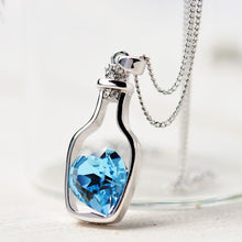 Load image into Gallery viewer, New Fashion Women Popular Crystal Necklace Love Drift Bottles Stylish Wild Jewely Suitable For All Occasions z0501