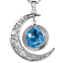 Load image into Gallery viewer, Women Jewelry Collares Flowers Glass Necklace&amp;Pendant Vintage Long Chain Choker Necklace