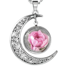 Load image into Gallery viewer, Women Jewelry Collares Flowers Glass Necklace&amp;Pendant Vintage Long Chain Choker Necklace