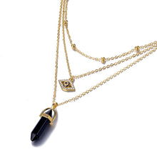 Load image into Gallery viewer, Hot sale Hexagonal Column Quartz Necklaces Pendants Fashion Natural Stone Bullet Pink Crystal Pendant Necklace For Women Jewelry